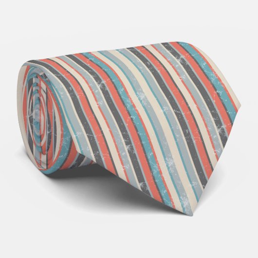 T - SHIRT RETRO LINES KRAWATTE (Gerollt)