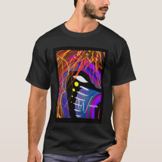 T - Shirt Retro Warrior Abstrakt Vintag