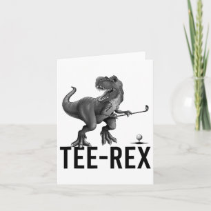 T-Shirt-rex Dinosaur Golf Lover Karte