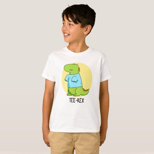 T-Shirt Rex Funny TShirt TRex Dinosaur Pun (Vorne ganz)