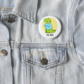 T-Shirt Rex Funny TShirt TRex Dinosaur Pun Button (Beispiel)