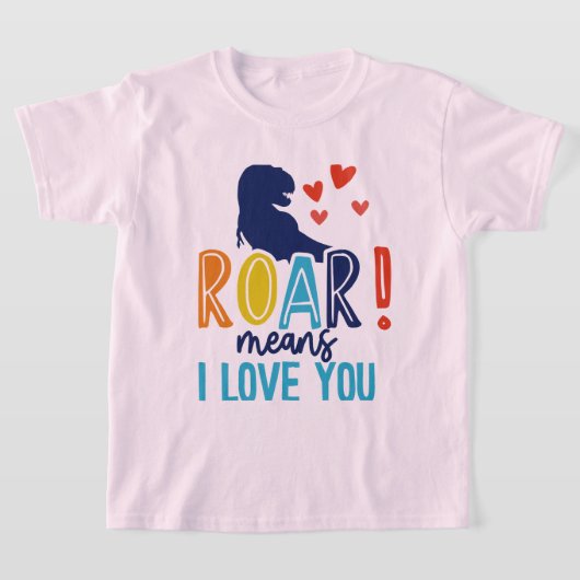 T - Shirt ROAR mit Liebe - T-Shirt Dino Kids (Ablage )