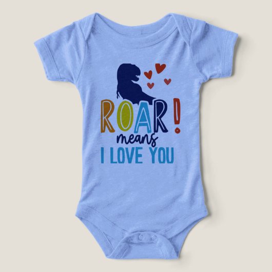 T - Shirt ROAR mit Liebe - T-Shirt Dino Kids (Design Vorderseite)