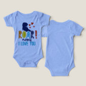 T - Shirt ROAR mit Liebe - T-Shirt Dino Kids (Design Vorderseite & Rückseite)