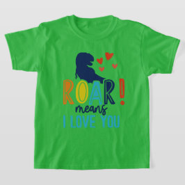 T - Shirt ROAR mit Liebe - T-Shirt Dino Kids