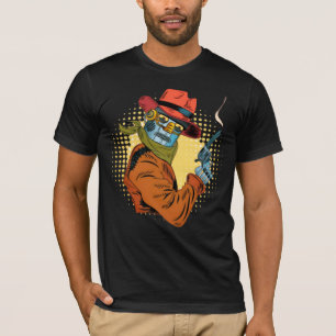 T-Shirt Roboter Cowboy