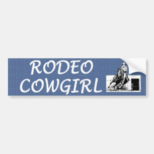 T-SHIRT Rodeo-Cowgirl Autoaufkleber