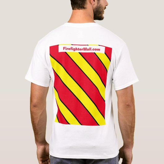 T - Shirt Rot/Gelb (Rückseite)