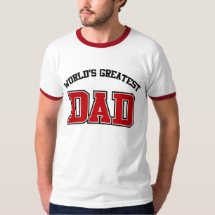 T-Shirt Rot Weltbester Vater