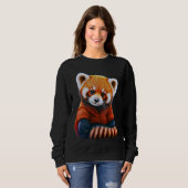 T - Shirt, Roter Panda Sweatshirt (Vorne ganz)