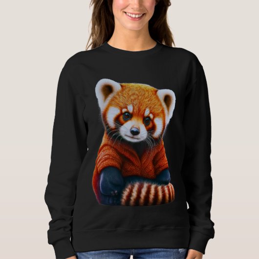 T - Shirt, Roter Panda Sweatshirt (Vorderseite)
