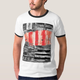 T-Shirt – Rotes Puls Abstraktes Design