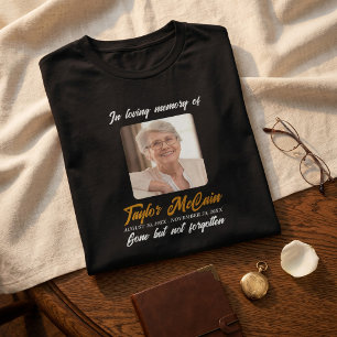 T-Shirt 'Ruhe in Frieden' - Personalisiertes Geden