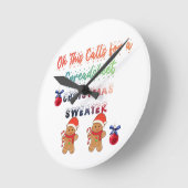 T-Shirt Runde Wanduhr (Winkel)