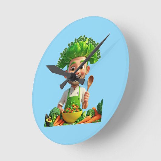 T-Shirt Runde Wanduhr (Winkel)