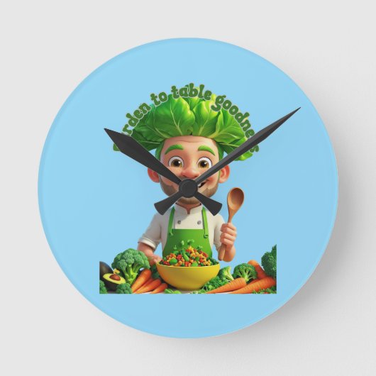 T-Shirt Runde Wanduhr (Vorderseite)