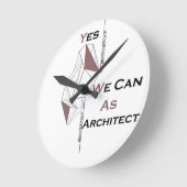 T - Shirt Runde Wanduhr (Winkel)