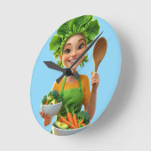 T-Shirt Runde Wanduhr (Winkel)