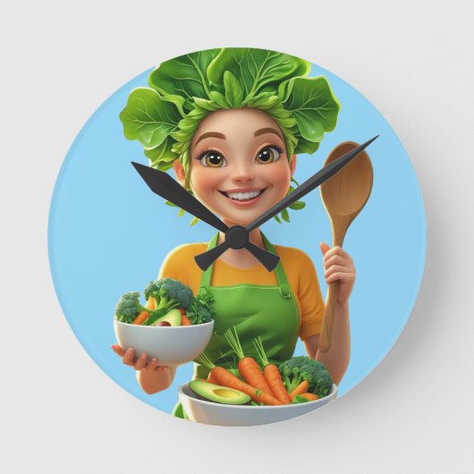 T-Shirt Runde Wanduhr (Vorderseite)