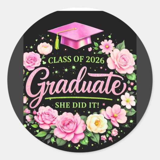 T-Shirt Runder Aufkleber (Vorderseite)