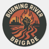 T-Shirt Runder Aufkleber (Vorderseite)