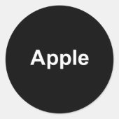 T Shirt  Runder Aufkleber (Vorderseite)