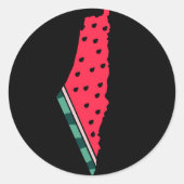 T - Shirt Runder Aufkleber (Vorderseite)