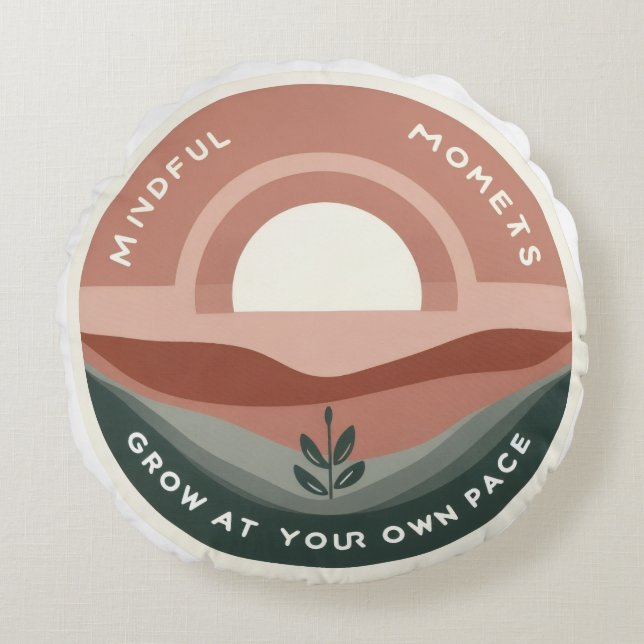 T-Shirt Rundes Kissen (Vorderseite)