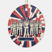 T - Shirt "Salute to Service: Happy Armed Forces D Keramik Ornament (Links)