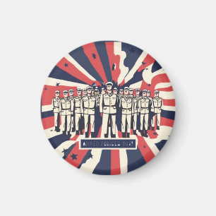 T - Shirt "Salute to Service: Happy Armed Forces D Magnet