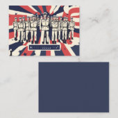 T - Shirt "Salute to Service: Happy Armed Forces D Mitteilungskarte (Vorne/Hinten)