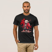 T-Shirt Samurai panda. (Vorne ganz)