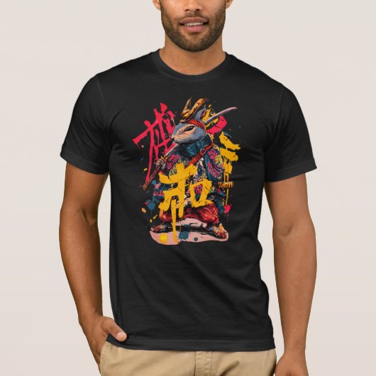 T-Shirt Samurai squirrel (Vorderseite)
