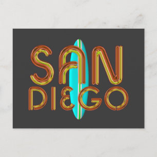 T-Shirt San Diego Postkarte