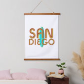 T-SHIRT San Diego Wandteppich Mit Holzrahmen (Schlafzimmer)