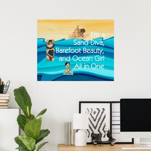 T-SHIRT Sand Diva Poster (Heimbüro)