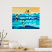 T-SHIRT Sand Diva Poster (Küche)