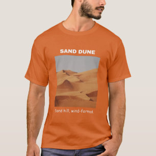 T - Shirt Sand Dune Geography in Texas Orange