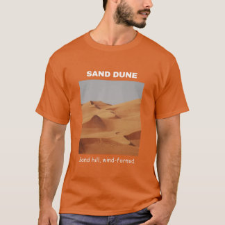 T - Shirt Sand Dune Geography in Texas Orange