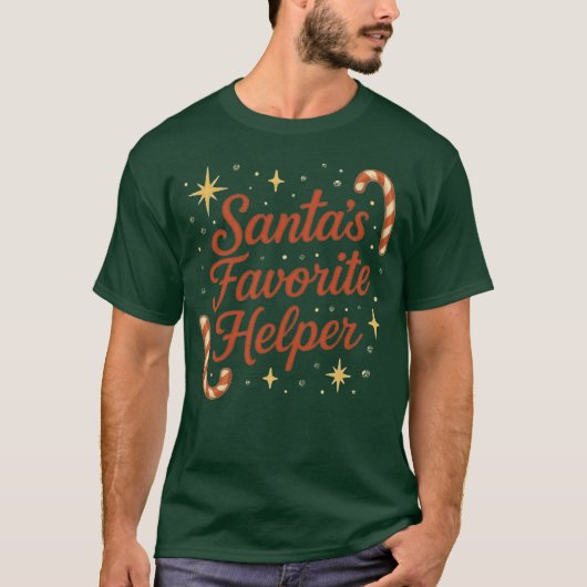 T-Shirt Santa Lieblingshelfer (Vorderseite)