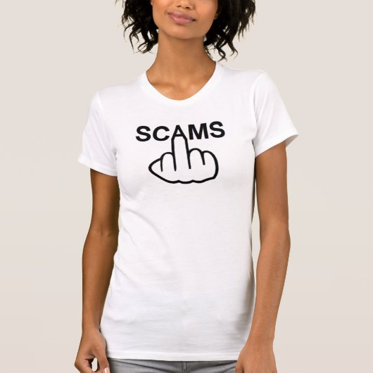 T - Shirt Scams Gedreht (Vorderseite)