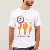 T - Shirt-Schablonen-Tomate T-Shirt (Vorderseite)