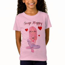 T-Shirt Schnappschuss glücklich