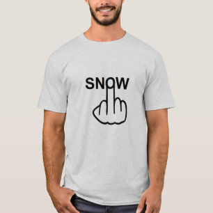 T - Shirt-Schnee dreht um T-Shirt