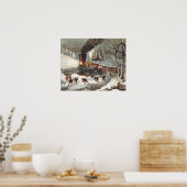 T-SHIRT-Schneezug Poster (Küche)