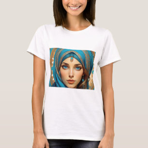 T - Shirt Schöne Frauen mit blauen Augen