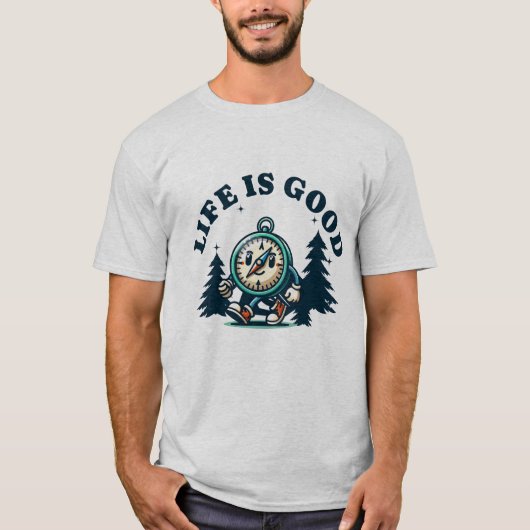 T-Shirt Schönes Leben ist gut (Vorderseite)