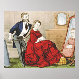 T-SHIRT Schönheits-Geschäft Retro Poster