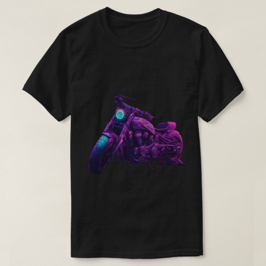 T - Shirt, Schwarz, Motorrad T-Shirt (Design vorne)