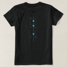 T - Shirt schwarz Punkt blau